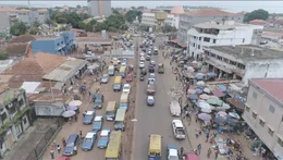 Die Stadtlandschaft in Bissau.
