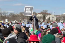 Teilnehmende des &bdquo;March for Life&ldquo; 2025: Seit Donald Trumps Wiederwahl werden radikale Abtreibungsgegner wie Helden empfangen.