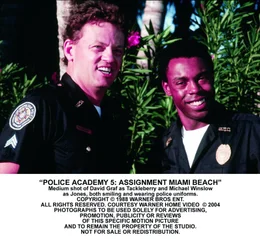 Tackleberry (David Graf) and Jones (Michael Winslow)