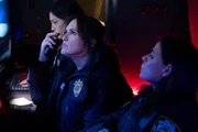 LAW & ORDER -- ìPlay with Fire Pt. 1" Episode 24019 -- Pictured: (l-r) Connie Shi as Violet Yee, Mariska Hargitay as Capt. Olivia Benson, Maura Tierney as Lt. Jessica Brady