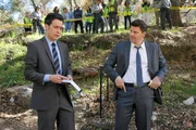 Aubrey (John Boyd, l.) und Booth (David Boreanaz)