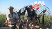Cody Lundin and Dave Canterbury on the airboat. Cody Lundin and Dave Canterbury on the airboat.