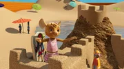 Wasser, Sand und Sonnenschirm! Nichts ist schöner als ein Tag am Meer, findet Naya.