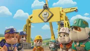 v.li.: Mix, Wheeler, Rubble, Motor, Auntie Crane, Grandpa Gravel