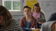 Flori (Leon / Lino de Greiff) während der Matheprüfung.