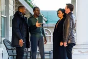 Pictured (L-R): Edwin Hodge as Special Agent Ray Cannon, Steven Williams as Ray Cannon Sr., Roxy Sternberg as Special Agent Sheryll Barnes, and Dylan McDermott as Supervisory Special Agent Remy Scott. Pictured (L-R): Edwin Hodge as Special Agent Ray Cannon, Steven Williams as Ray Cannon Sr., Roxy Sternberg as Special Agent Sheryll Barnes, and Dylan McDermott as Supervisory Special Agent Remy Scott.