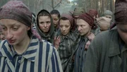 Anna Próchniak as Gita Furman & Mili Eshet as Ivana & Tallulah Haddon as Hanna in the Death March from Auschwitz.