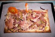 Beim Thema Zwiebeln darf ein typisch französischer Flammkuchen natürlich nicht fehlen.