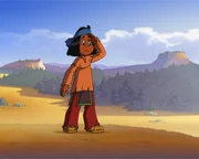 Yakari macht sich Sorgen, weil seine Mutter schon zu lange fort bleibt.