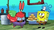 L-R: Mr. Krabs, SpongeBob