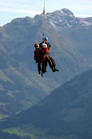 Rettung an der langen Leine.