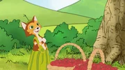 Findus ist stolz: Er hat mit Pettersson zwei randvolle Körbe Kirschen geerntet.