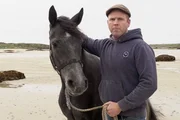 Zu Tisch Connemara – Irland: Hufschmied Brien O’Halloran mit einem Connemara Pony Zu Tisch Connemara – Irland: Hufschmied Brien O’Halloran mit einem Connemara Pony