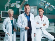 von links: Dr. Kathrin Globisch (Andrea Kathrin Loewig), Dr. Roland Heilmann (Thomas R&uuml;hmann), Dr. Martin Stein (Bernhard Bettermann)