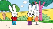 Simon (l.) ist eifersüchtig, als er sieht, dass Lou (r.) auch innig mit Ferdinand (M.) befreundet ist.
