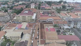 Die Stadtkulisse von Bissau.attet.