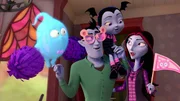Second from left: Boris Hauntley, second from right: Vampirina Hauntley, first from right: Oxana Hauntley