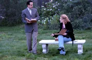 Monk "Mr. Monk heiratet Sharona". Im Bild: Tony Shaloub, Bitty Schram.