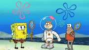 SpongeBob (l.), Sandy (m.)