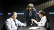 DNA-Spuren f&uuml;hren die Ermittler wieder zu Ossendorf (Michael Brandner, l.), der von Ben (Tom Beck) und seiner Chefin Kr&uuml;ger (Katja Woywood) ins Verh&ouml;r genommen wird.