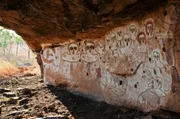 Wandjina (Sch&ouml;pferwesen) Felszeichnungen, West Kimberley.
