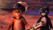 l-r: Puss in Boots (Antonio Banderas), Perrito (Harvey Guillén) l-r: Puss in Boots (Antonio Banderas), Perrito (Harvey Guillén)