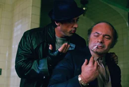 Rocky Balboa (Sylvester Stallone, l.); Paulie (Burt Young, r.)