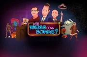 ARD WER WEISS DENN SOWAS? Das erfolgreiche Ratequiz kehrt zurück mit 170 neuen Folgen. Moderator Kai Pflaume (M.) und sein Rateteam Bernhard Hoëcker (r.) und Elton (l.) haben prominente Mitspieler eingeladen, um 50 Minuten lang um die Wette zu raten und dabei jede Menge Spaß zu haben.