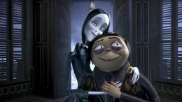 Morticia Addams und Gomez Addams  Die Verwendung des sendungsbezogenen Materials ist nur mit dem Hinweis und Verlinkung auf RTL+ gestattet.