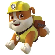 Mit seinem Bagger kann die englische Bulldogge Rubble Dinge anheben und zur Seite schieben. Das ist eine große Hilfe für die Paw Patrol! Außerdem hat Rubble keine Scheu vor Schmutz und ist daher immer mit vollem Körpereinsatz dabei.