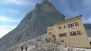 Im &bdquo;Gartl&ldquo; zwischen den Vajolett&uuml;rmen, der Laurinswand und dem Rosengartenspitz, steht am Rand die Gartlh&uuml;tte.