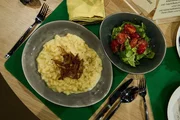 Leibgericht: Vorarlberger Kässpätzle mit Röstzwiebeln und gemischtem Salat von Bernhard "Börny" Nagel