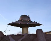 1655 W HWY 89A Sedona, AZ: Das UFO vor dem Red Planet Diner. 1655 W HWY 89A Sedona, AZ: Das UFO vor dem Red Planet Diner.