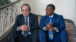 L-R: Tommy Lee Jones als Jeremiah O&rsquo;Keefe und Jamie Foxx als Willie Gary