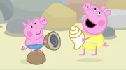 L-R: George Pig, Peppa Pig