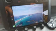 The drone controls display.