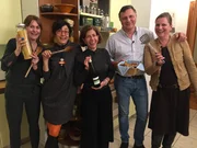 V.l.: Elizabeta, Elena, Gastgeberin Evelyn, Raffaele und Petra