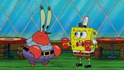 L-R: Mr. Krabs, SpongeBob