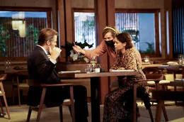 L-R: Chris Pine, Janus Metz, Thandiwe Newton