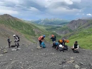 Pal&auml;ontologen auf einer Expedition durch das Hinterland des Denali-Nationalparks.