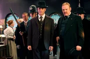 Constable Crabtree (Jonny Harris), Detective Murdoch (Yannick Bisson) und Inspector Brackenreid (Thomas Craig).