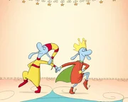 Durch Altairs (Mi.) Hilfe versöhnen sich König und Königin wieder.