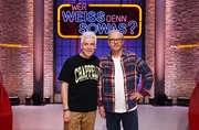 Die Kandidaten dieser Sendung: Der Komiker und Autor Michael Mittermeier (l.) und der Schauspieler, Komiker und Musiker Olli Dittrich (r.).