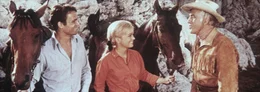 Ende gut, alles gut: Toby (Terence Hill, l.), Judith (Leticia Rom&aacute;n, M.) und Old Surehand (Stewart Granger, r.) sind &uuml;ber den guten Ausgang des Abenteuers erleichtert ...
