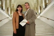Auf Verbrecherjagd: die Hauptkommissare Leo Kraft (Henning Baum, r.) und Nina Metz (Elena Uhlig, l.) ...