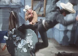Wer beim Pokerspiel betr&uuml;gt, ist bei Old Surehand (Stewart Granger, l.) an der falschen Adresse ...