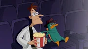 L-R:  Dr. Heinz Doofenshmirtz, Perry the Platypus DR. DOOFENSHMIRTZ, PERRY