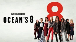 Ocean's 8 - Artwork - (v.l.n.r.) Constance (Awkwafina); Rose Weil (Helena Bonham Carter); Daphne Kluger (Anne Hathaway); Lou Miller (Cate Blanchett); Debbie Ocean (Sandra Bullock); Nine Ball (Rihanna); Amita (Mindy Kaling); Tammy (Sarah Paulson)