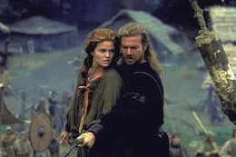 Gemeinsam mit dem Drachen Draco wollen Ritter Bowen (Dennis Quaid, r.) und Rebellentochter Kara (Dina Meyer, l.) den K&ouml;nig st&uuml;rzen und seine Gewaltherrschaft beenden.