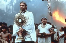 Pater Gabriel (Jeremy Irons)